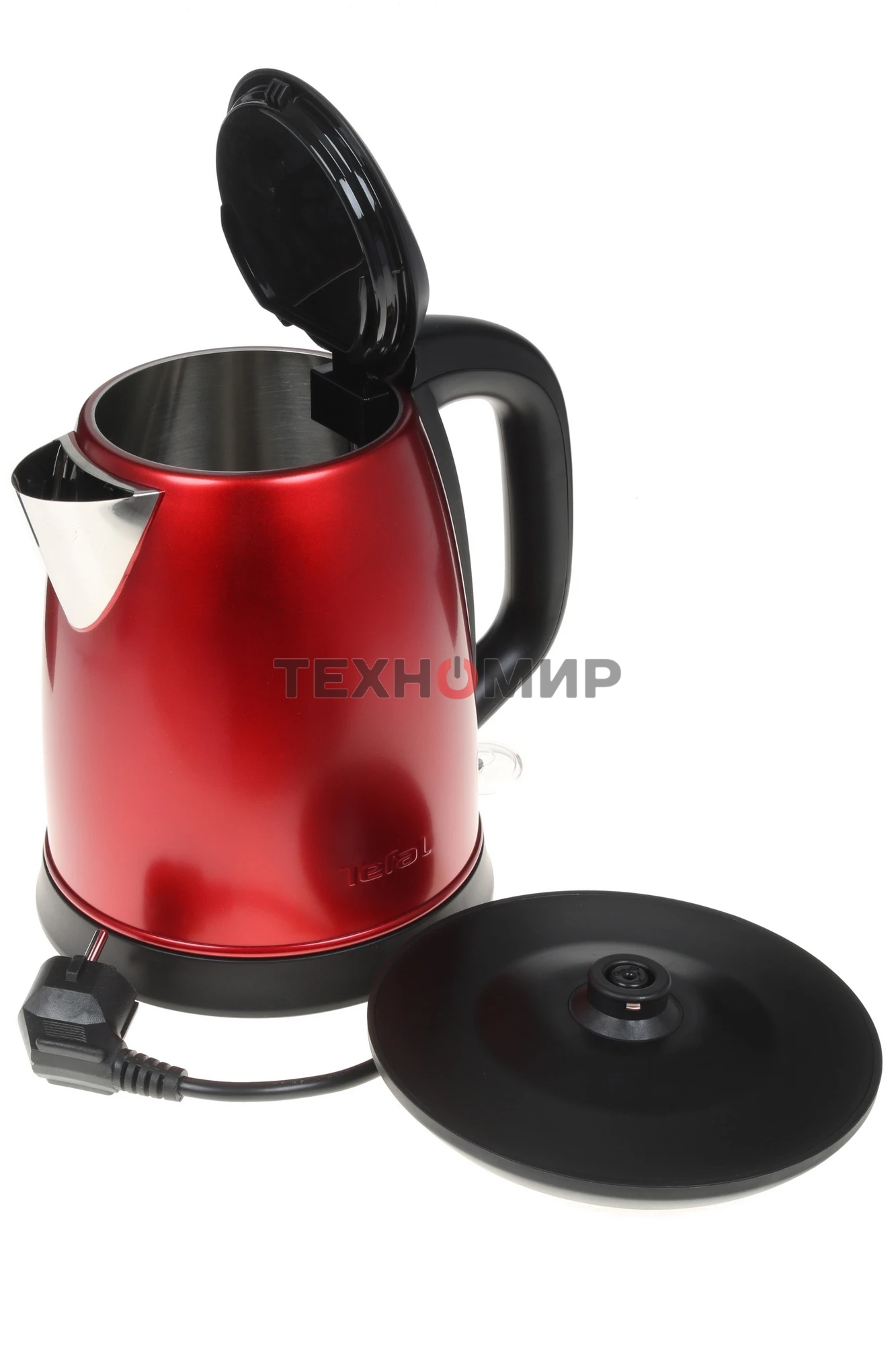 Чайник электрический Tefal KI270530 1.7л. 2400Вт красный (корпус: металл)