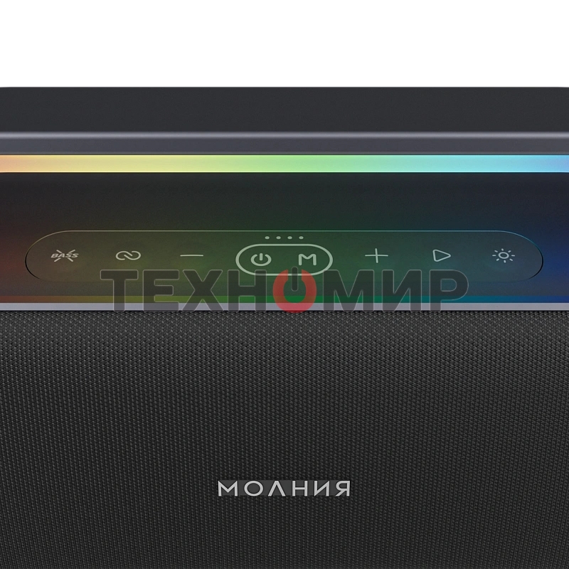 Колонка портативная Ural Молния Кварк черный/серый 240W 1.1 BT/3.5Jack/USB-C 10м 8000mAh (без.бат) (УРАЛ МОЛНИЯ КВАРК)