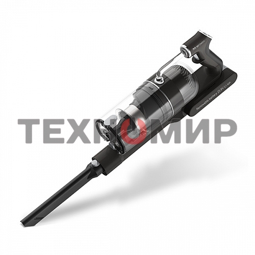 Беспроводной пылесос BQ VCA0104H серый, питание от аккумулятора, 130 Вт, уборка сухая, пылесборник 0.5 л, работа от АКБ max 45 мин.