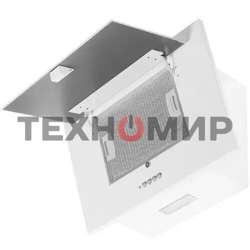 Вытяжка наклонная Elikor Коралл 50П-430-К3Д белый, 49 см, 430 куб. м/ч, 54 дБ