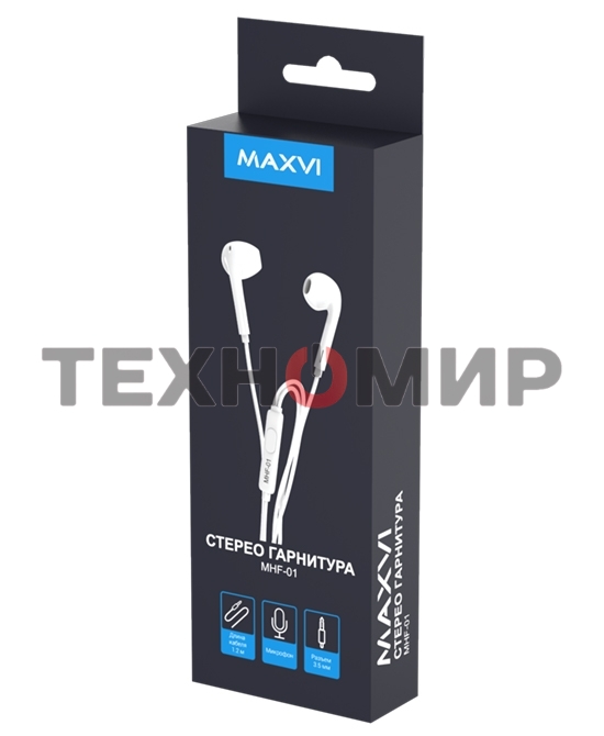Стереогарнитура Maxvi MHF-01 белый