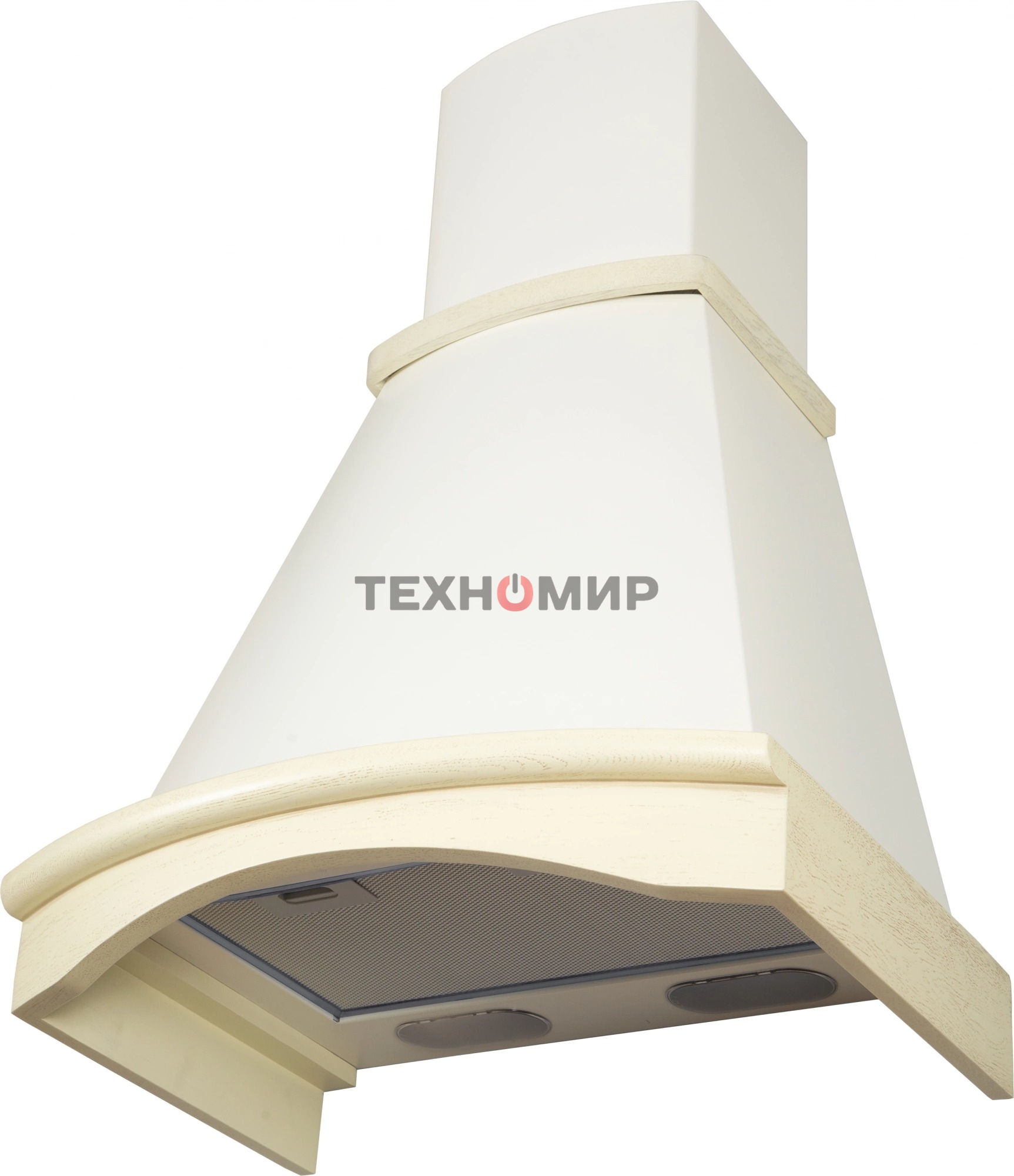 Вытяжка каминная Elikor Ротонда 60П-650-П3Л бежевый, 60 см, 650 куб. м/ч, 56 дБ