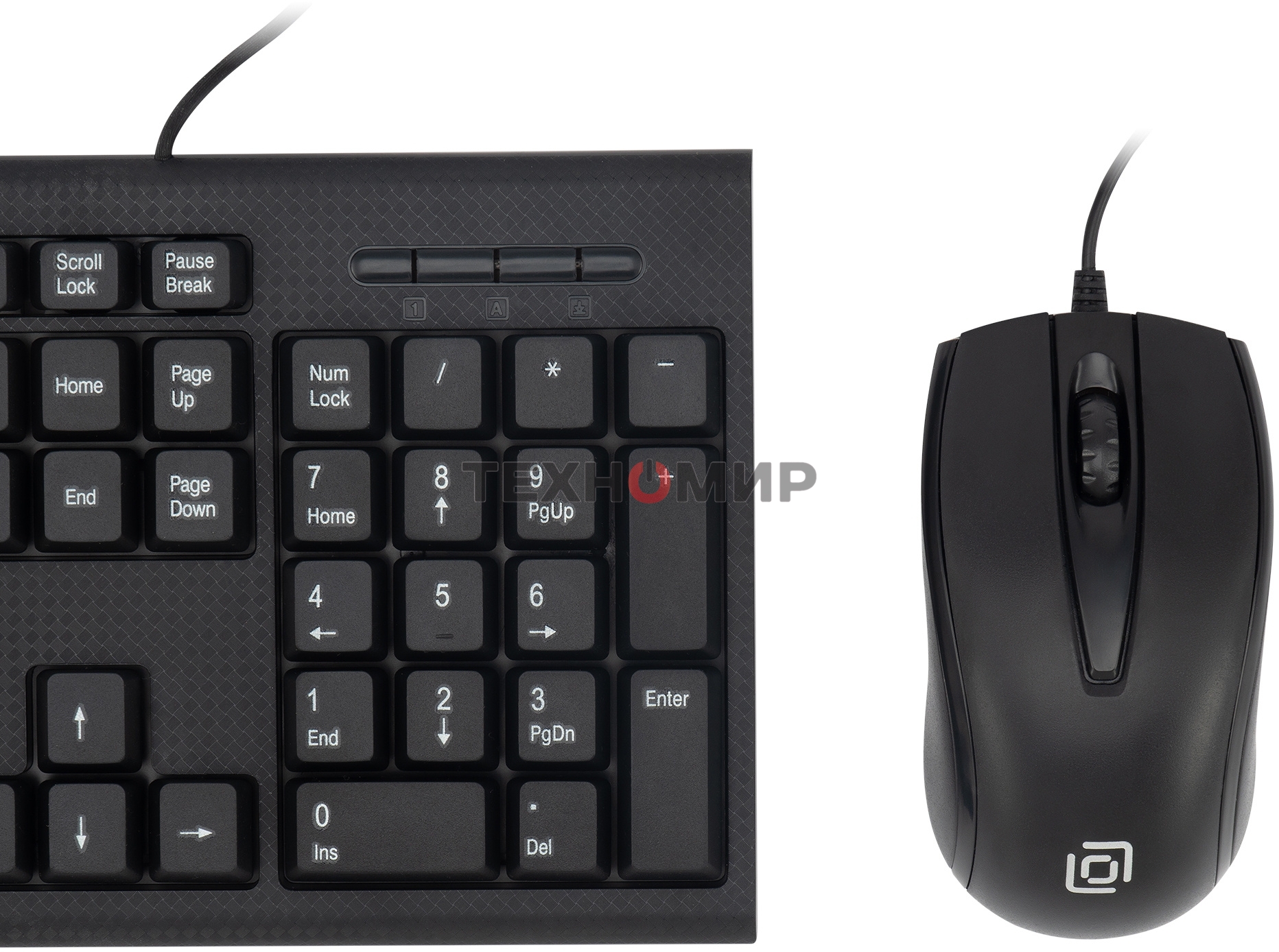 Комплект клавиатура + мышь Oklick 630M клав:черный мышь:черный USB