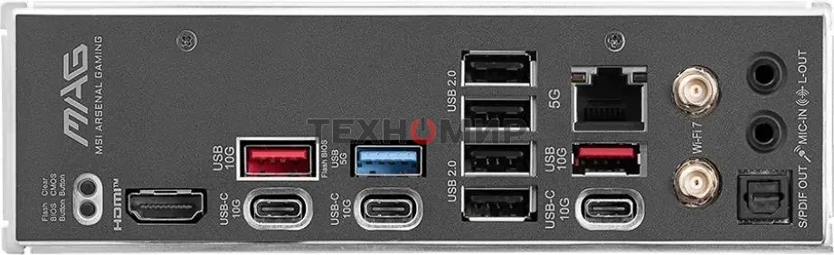 Материнская плата MSI MAG B850 TOMAHAWK MAX WIFI, AM5, AMD B850, 4xDDR5, 4xSATA, 4xM.2, 3xPCI-E x16, 1xHDMI, 1x5Gb LAN, 2xUSB-A 5Gbps, 4xUSB-A 2.0, 3xUSB-C 10Gbps, 7.1, Wi-Fi 7, Bluetooth 5.4, ATX