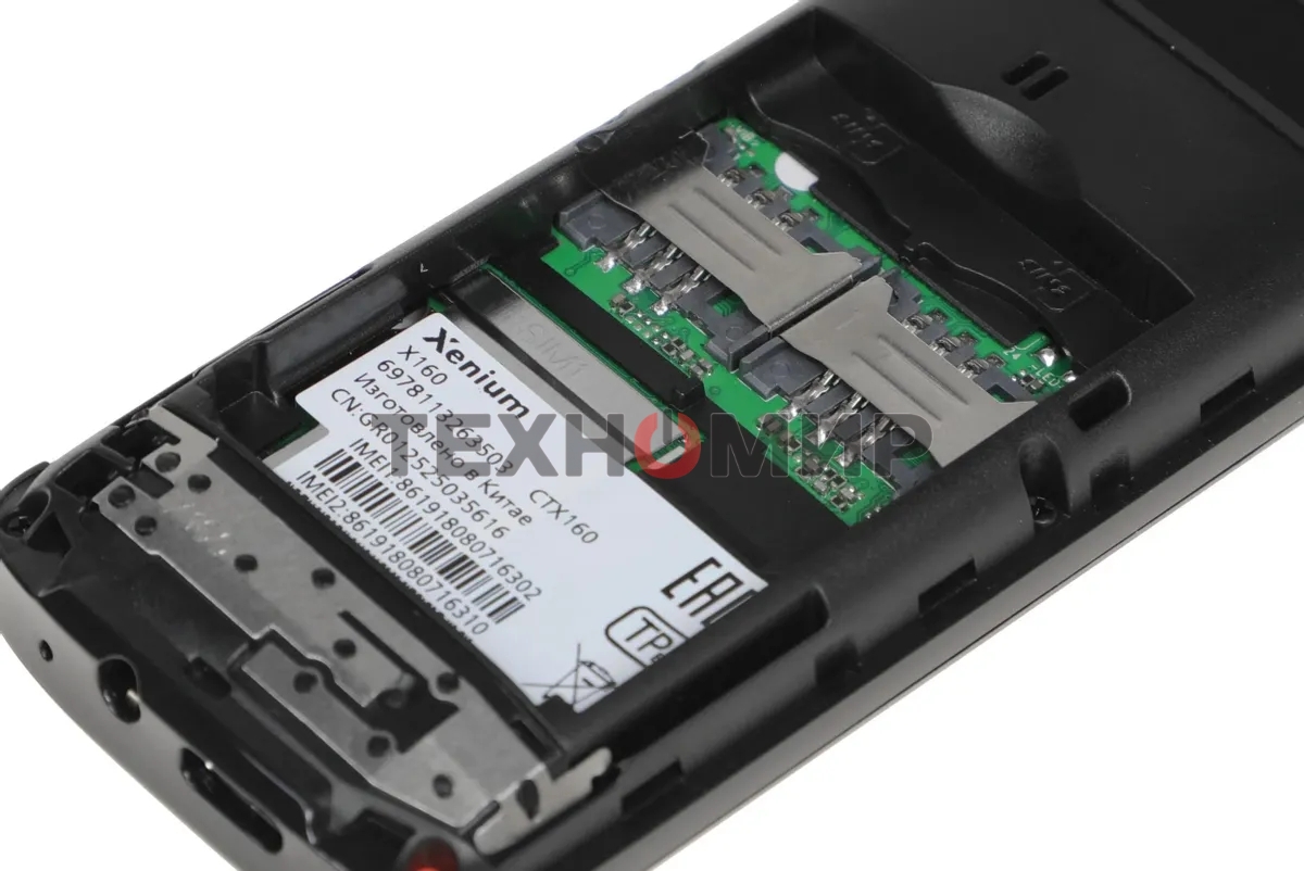 Мобильный телефон Xenium X160 черный моноблок 1.77