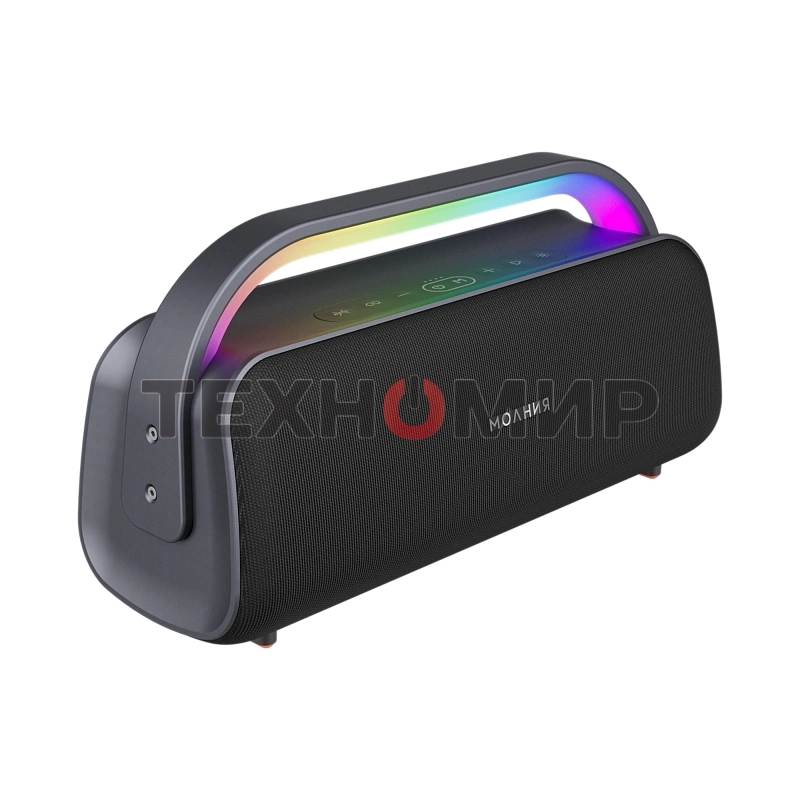 Колонка портативная Ural Молния Кварк черный/серый 240W 1.1 BT/3.5Jack/USB-C 10м 8000mAh (без.бат) (УРАЛ МОЛНИЯ КВАРК)