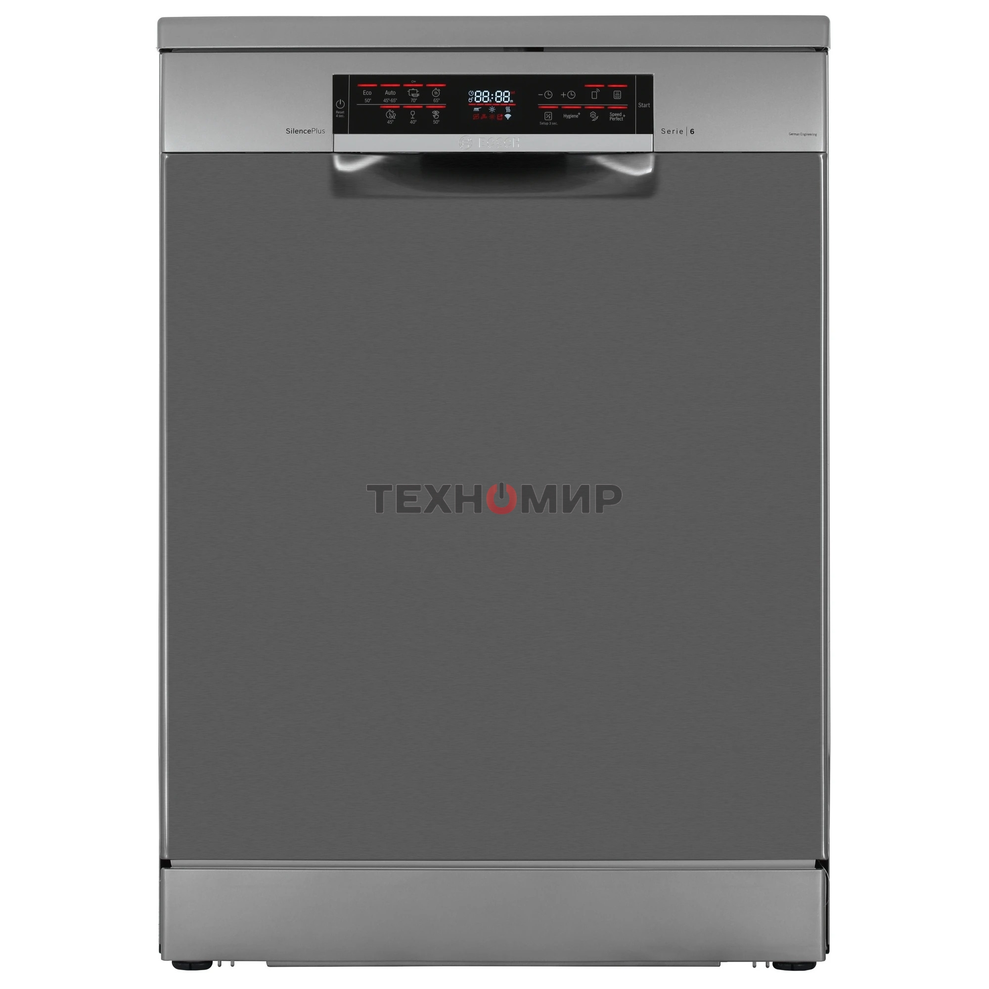 Посудомоечная машина Bosch SMS6EMI65Q, нержавеющая сталь, 60 см, 13 компл., 46 дБ, класс A