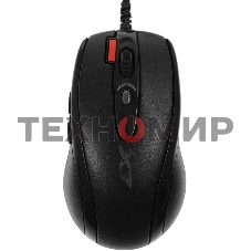 Мышь проводная + коврик A4Tech X-7120 черный, 2000 dpi, USB, кнопки - 7