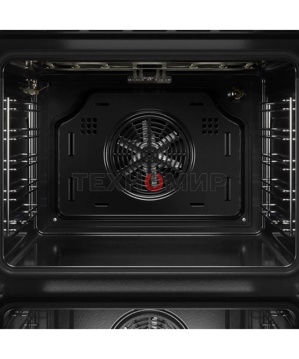 Духовой шкаф Kuppersberg HF 678 B, High-Tech, 70 л, дисплей, поворотное/сенсорное управление, таймер, макс. температура 300 градусов, телескопические направляющие (на 1 уровень), черный