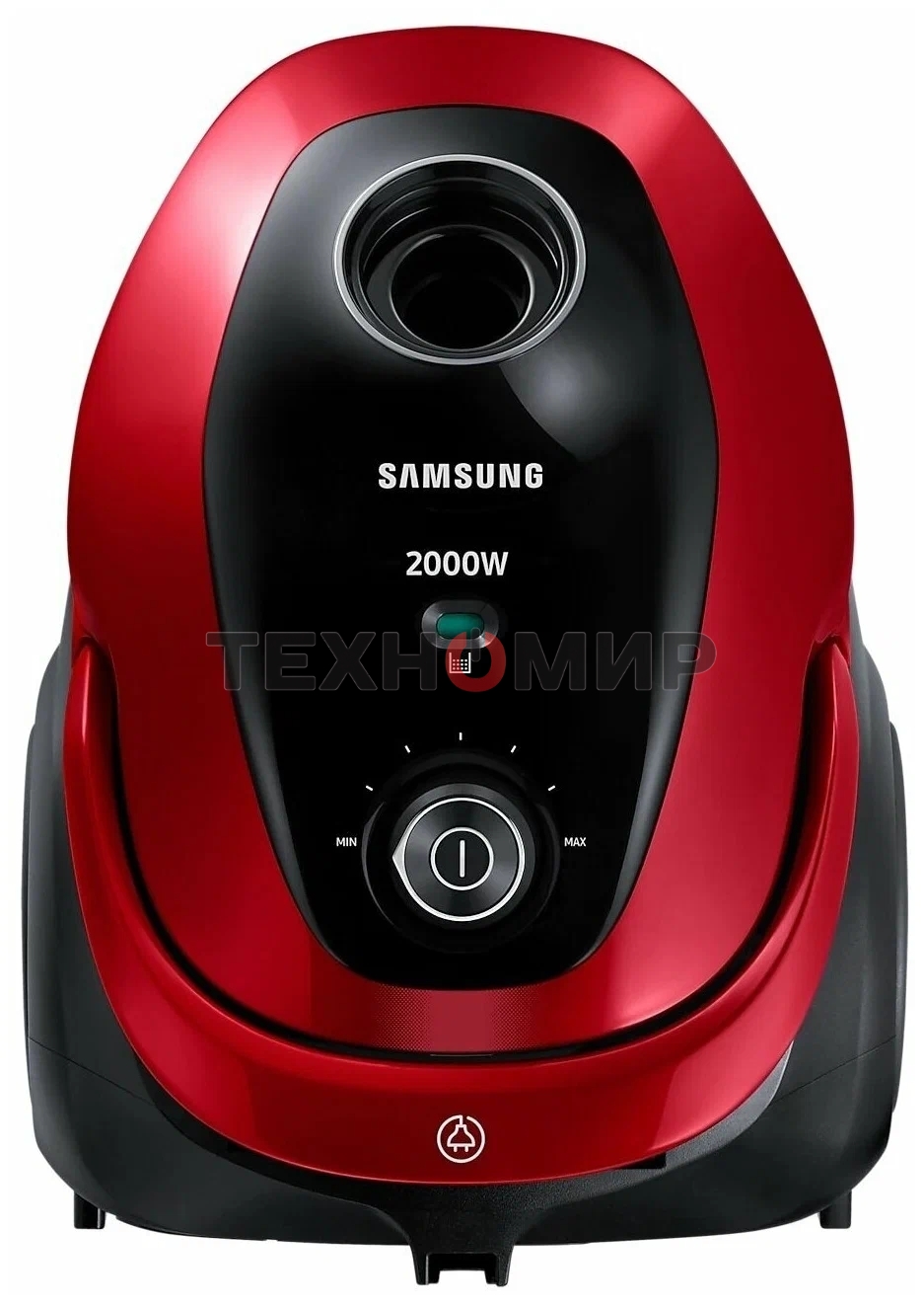 Пылесос Samsung VC20M253AWR красный, 460/2000 Вт, уборка сухая, пылесборник мешок, 2.5 л