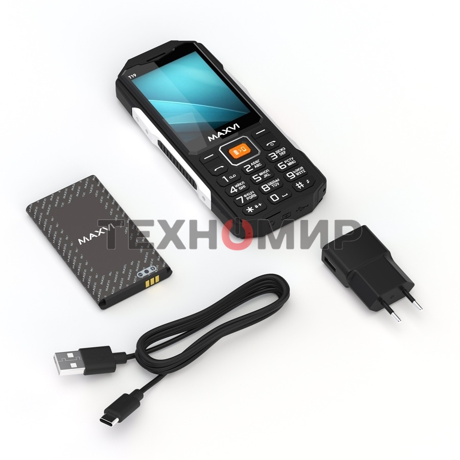 Мобильный телефон Maxvi T19 черный