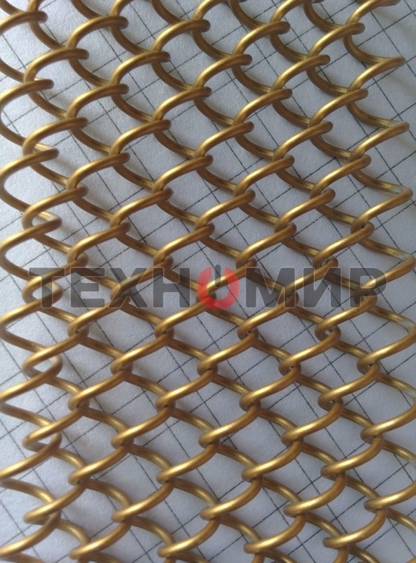 СЕТКА Akpo металлическая декоративная,золото,50 см