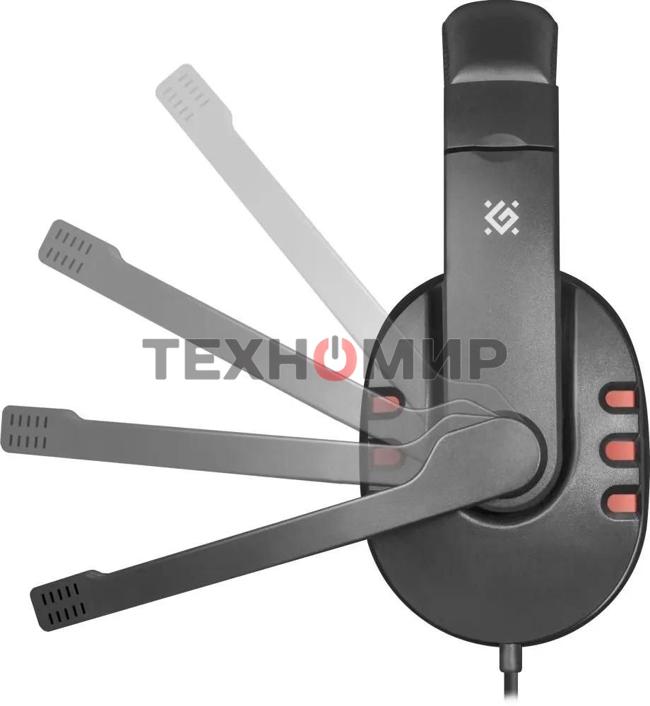 Гарнитура проводная Defender Warhead G-160 черный, кабель 2,5 м