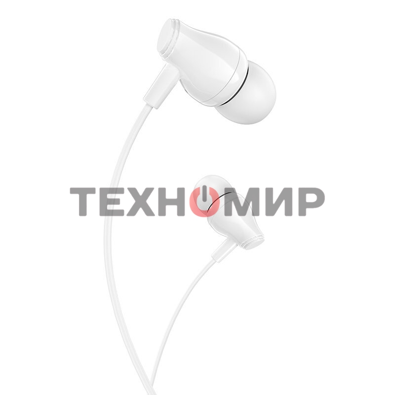 Проводные наушники Borofone BM61 белый, вкладыши, проводной