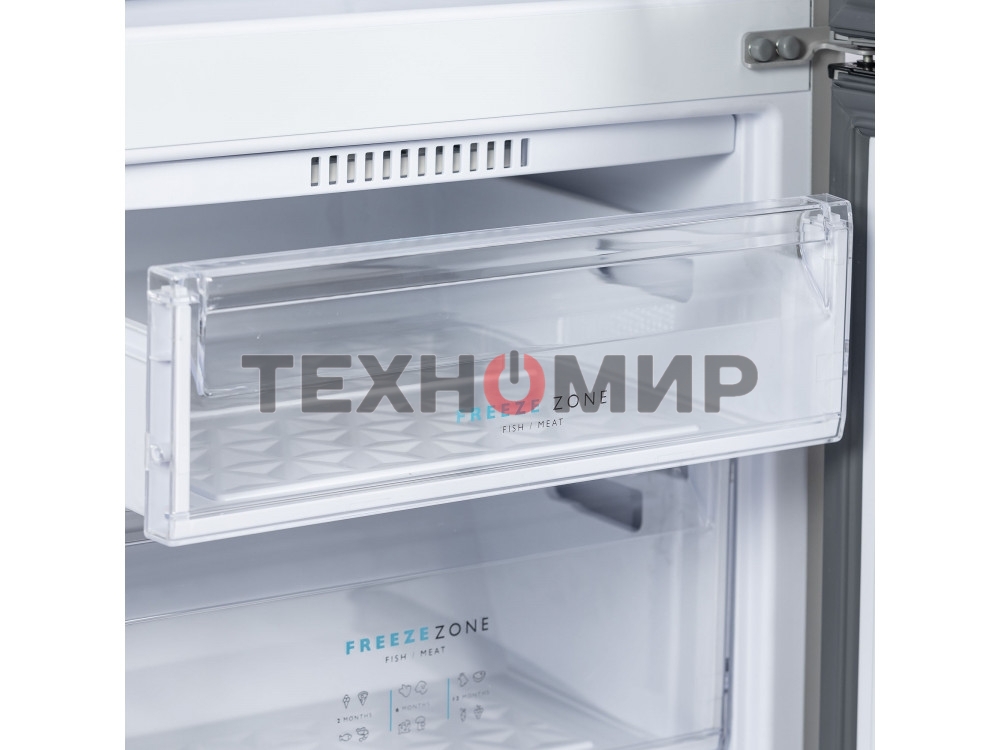 Холодильник Бирюса M551 металлик двухкамерный 180/60л морозилка снизу, автоматическое оттаивание