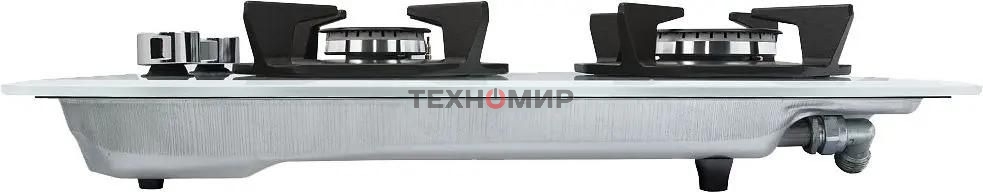 Газовая варочная панель Maunfeld EGHG.32.2CW/G, 2 конфорки, закаленное стекло, белый