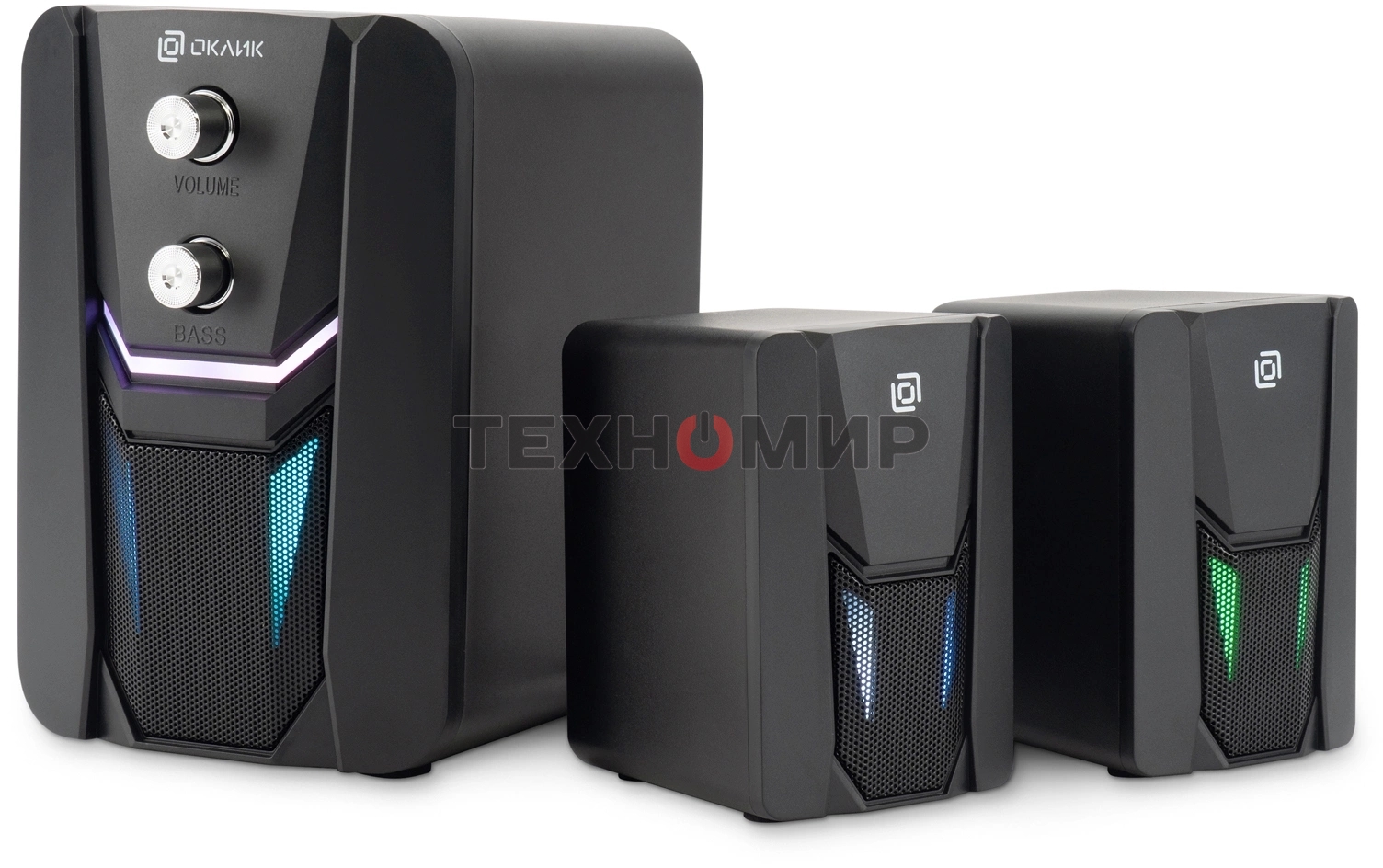 Акустическая система Оклик OK-423 2.1 черный 11Вт