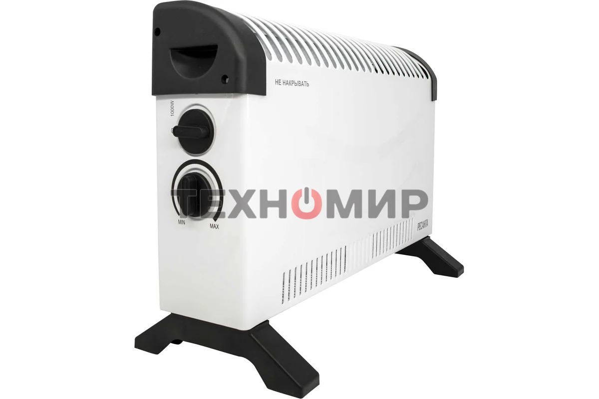 Конвектор электрический Ресанта ОК-1000С белый, 1000 Вт, 15 м2, термостат