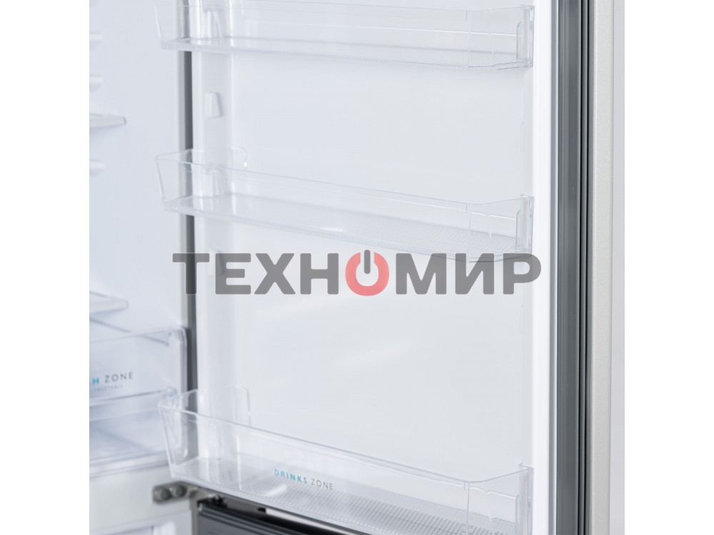 Холодильник Бирюса M551 металлик двухкамерный 180/60л морозилка снизу, автоматическое оттаивание