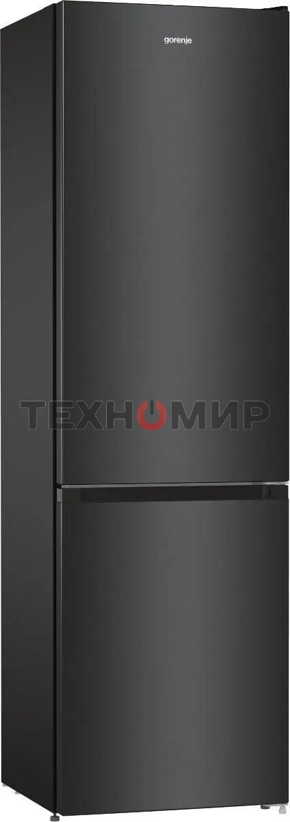 Холодильник Gorenje NRK6202EBXL4 черный матовый двухкамерный 235/96л морозилка снизу, No Frost