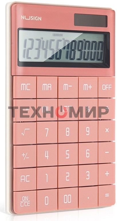 Калькулятор настольный Deli Nusign ENS041pink розовый 12-разр.