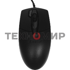 Мышь проводная A4Tech OP-730D черный, 1200 dpi, USB, кнопки - 4
