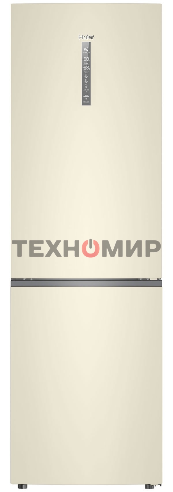 Холодильник Haier C2F636CCFDU1 бежевый двухкамерный 256/108 л морозилка снизу, No Frost