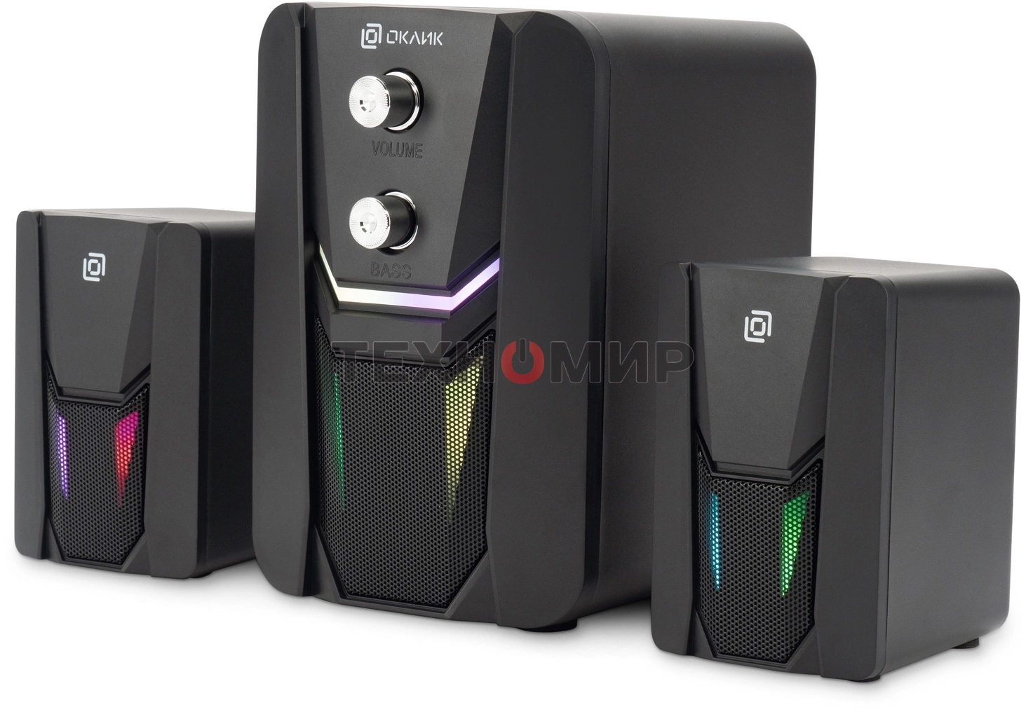 Акустическая система Оклик OK-423 2.1 черный 11Вт