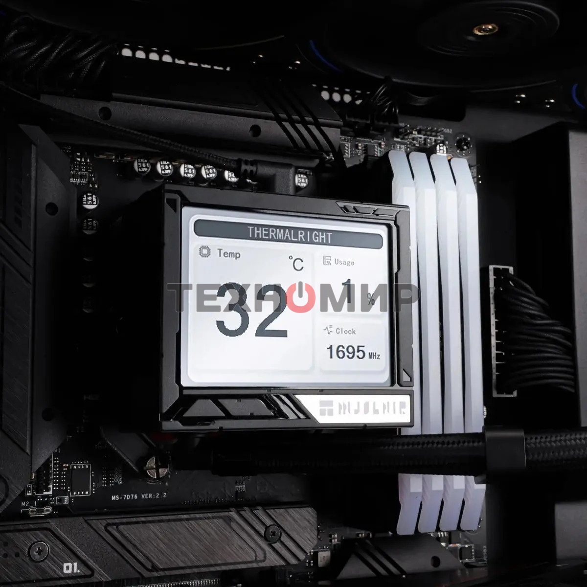 Система жидкостного охлаждения Thermalright Mjolnir Vision 360 ARGB Soc-AM5/AM4/1151/1200/2066/2011/1700 черный 4-pin 27dB Al LCD Ret (M-VISION-360-BL-ARGB)