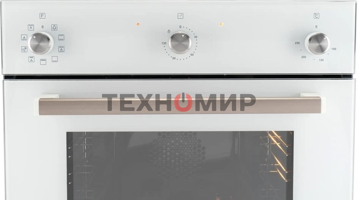 Духовой шкаф Электрический Hyundai 6009.03 WG белый стекло