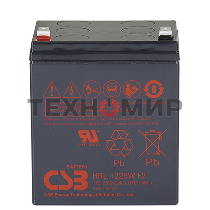 Батарея для ИБП CSB HRL 1225W (12V 6Ah) F2