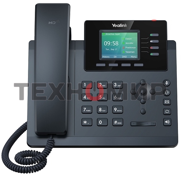Настольный IP-телефон YEALINK SIP-T34W, 4 аккаунта, Wi-Fi, USB, 2.4