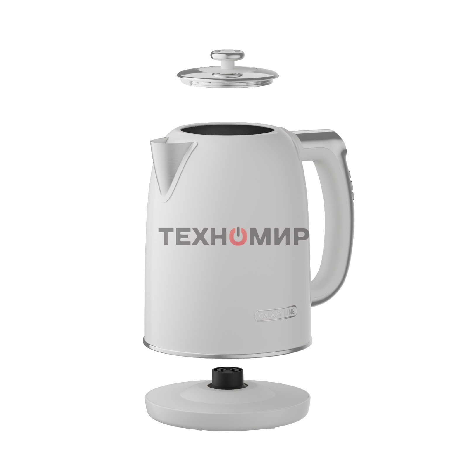 Чайник электрический Galaxy Line GL 0361 белый 1.7 л, 2200 Вт, нерж.сталь/пластик