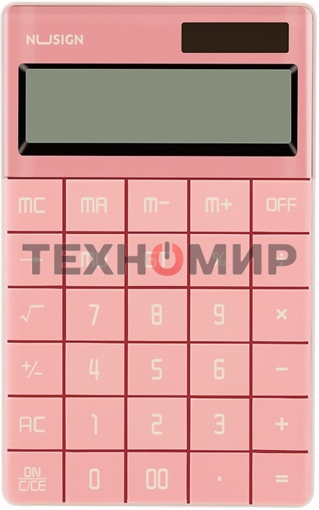 Калькулятор настольный Deli Nusign ENS041pink розовый 12-разр.