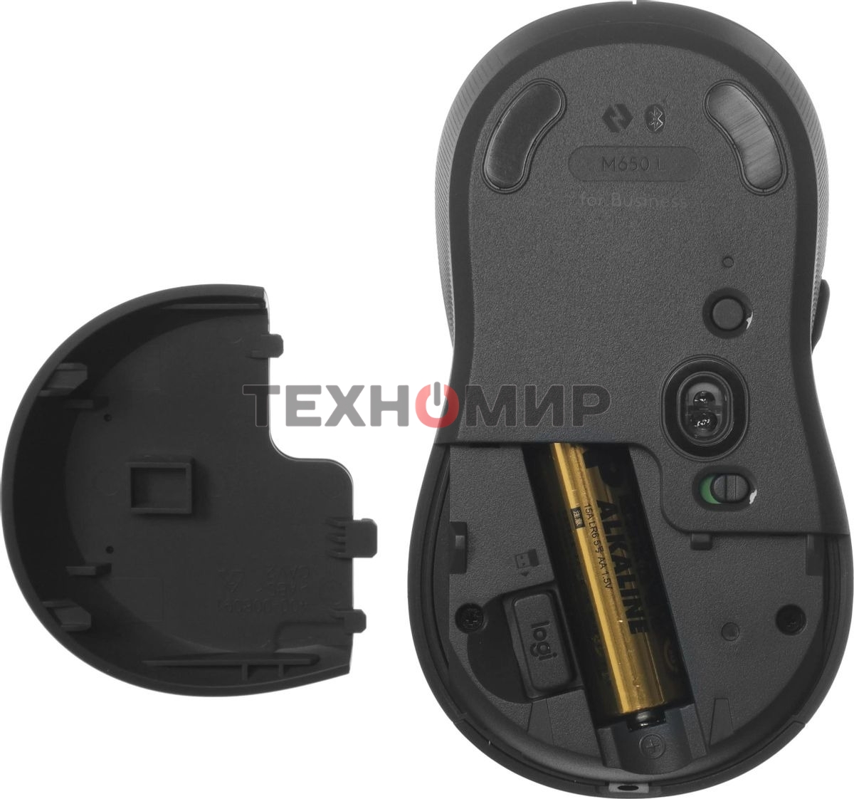 Мышь Logitech M650 L черный оптическая 4000dpi беспров. BT/Radio USB (910-006350)