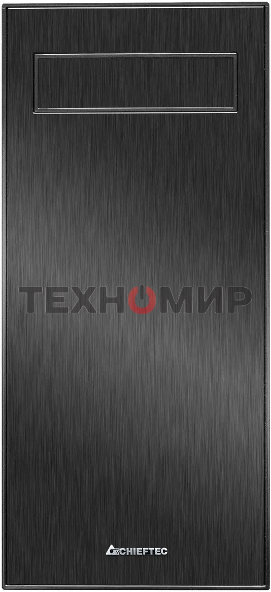 Компьютерный корпус CHIEFTEC HAWK AL-02B-TG-OP без БП, боковая панель из закаленного стекла, черный, ATX