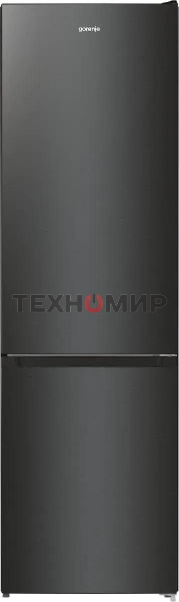 Холодильник Gorenje NRK6202EBXL4 черный матовый двухкамерный 235/96л морозилка снизу, No Frost