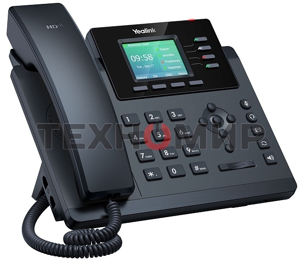 Настольный IP-телефон YEALINK SIP-T34W, 4 аккаунта, Wi-Fi, USB, 2.4