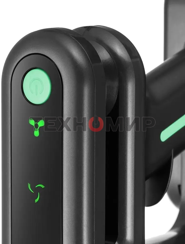 Пылесос ручной Kitfort КТ-5168 зеленый/черный, питание от аккумулятора, 75 Вт, уборка сухая, пылесборник 0.5 л, работа от АКБ max 32 мин.