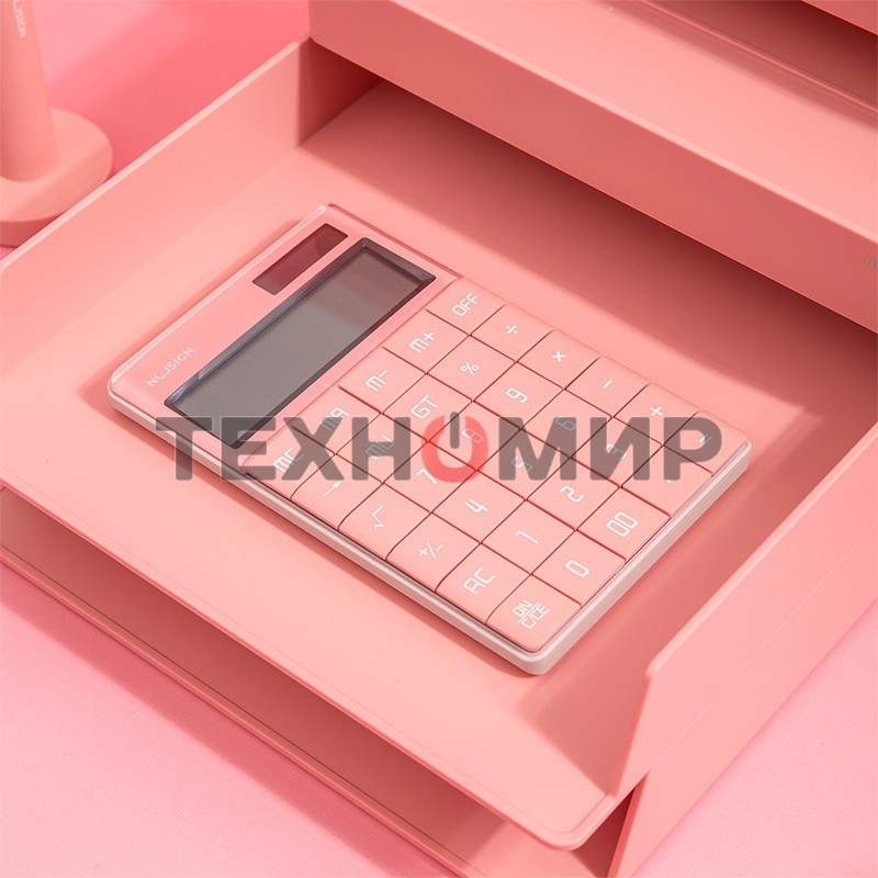 Калькулятор настольный Deli Nusign ENS041pink розовый 12-разр.