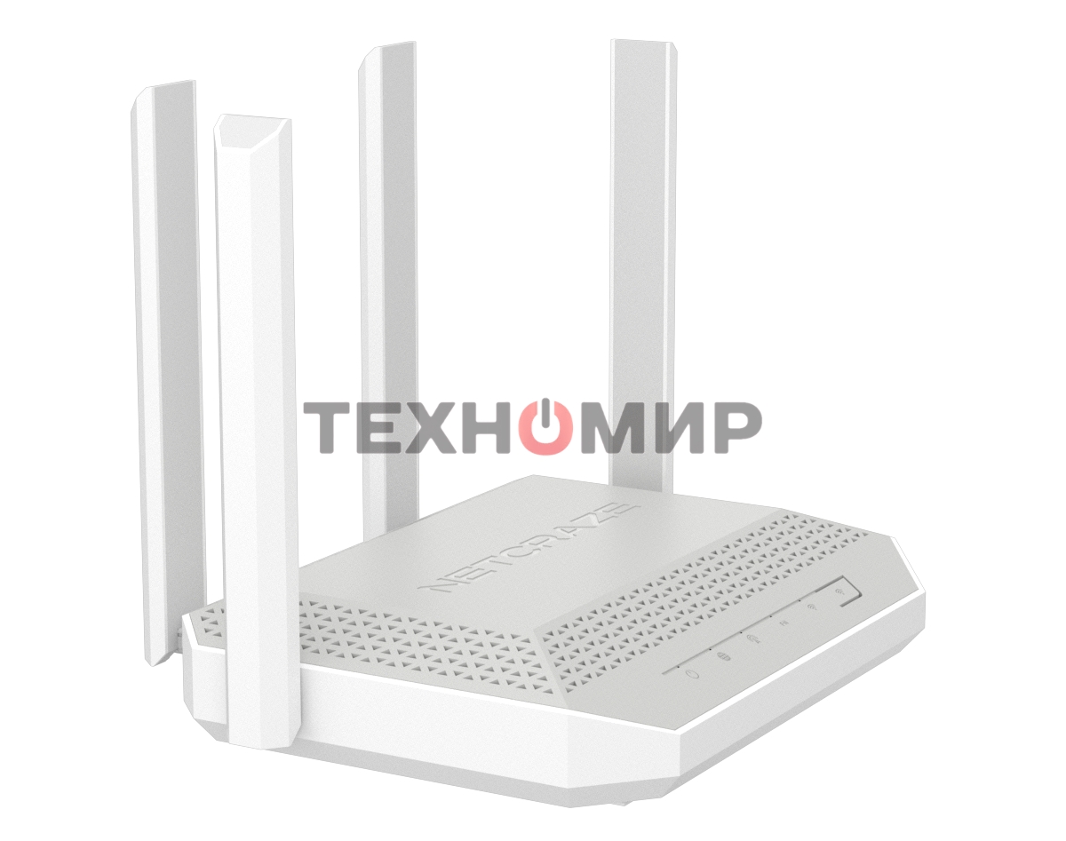 Гигабитный интернет-центр Netcraze Hopper 4G+ (NC-2312) с модемом 4G+, двумя слотами для SIM-карт, Mesh Wi-Fi 6 AX3000, 5-портовым Smart-коммутатором и многофункциональным портом USB 3.0
