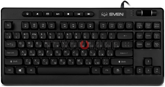 Клавиатура Sven KB-G8200 проводная, USB Type-A, чёрный