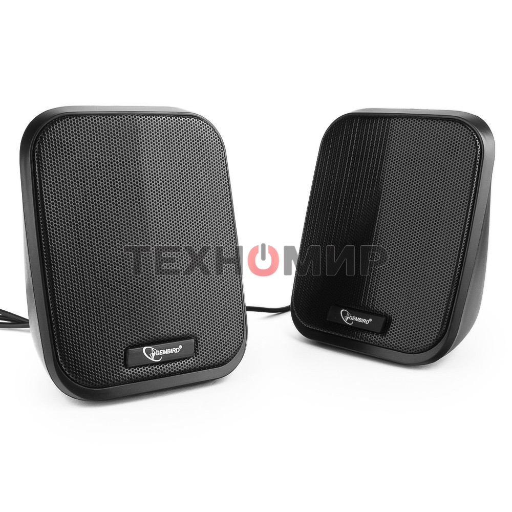 Акустическая система 2.0 Gembird SPK-100, черный, 6 Вт, рег. громкости, USB-питание