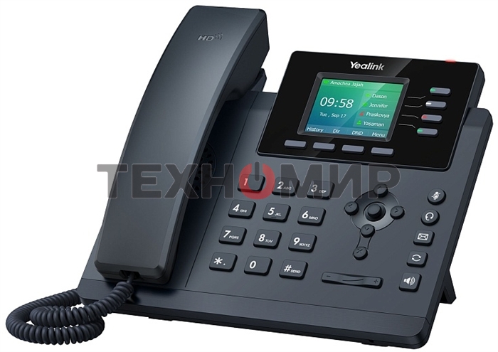 Настольный IP-телефон YEALINK SIP-T34W, 4 аккаунта, Wi-Fi, USB, 2.4