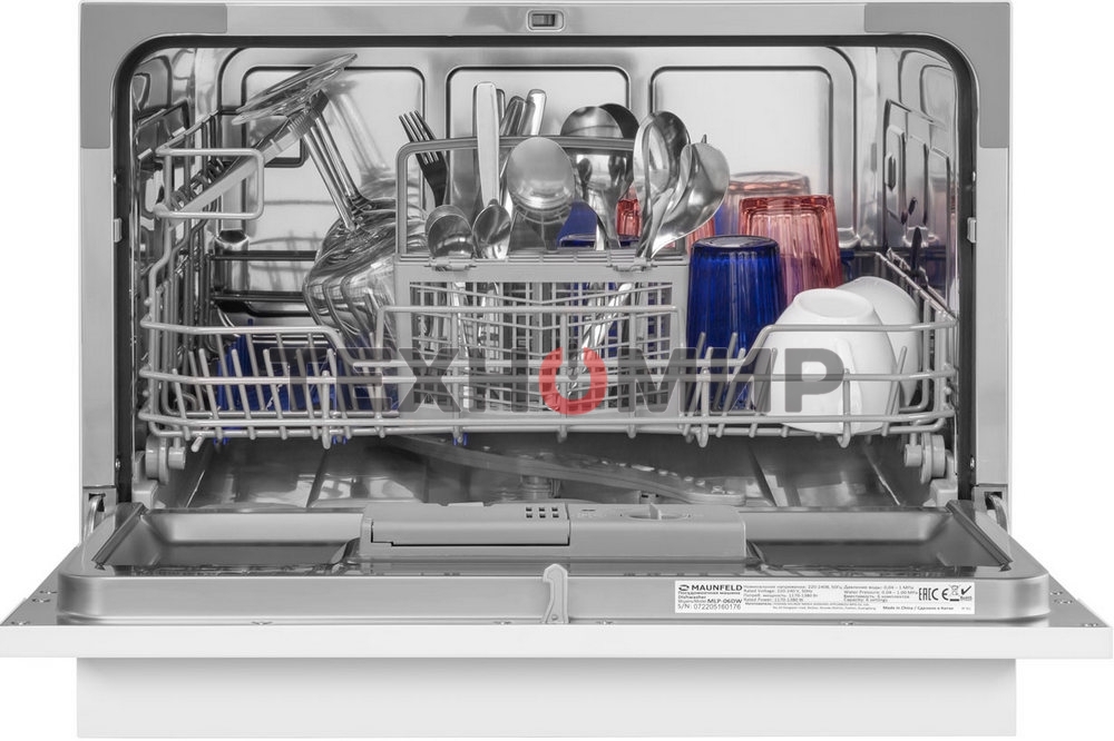 Встраиваемая посудомоечная машина Maunfeld MLP-06DW, белый, 44.8 см, 6 компл., 49 дБ, класс A+