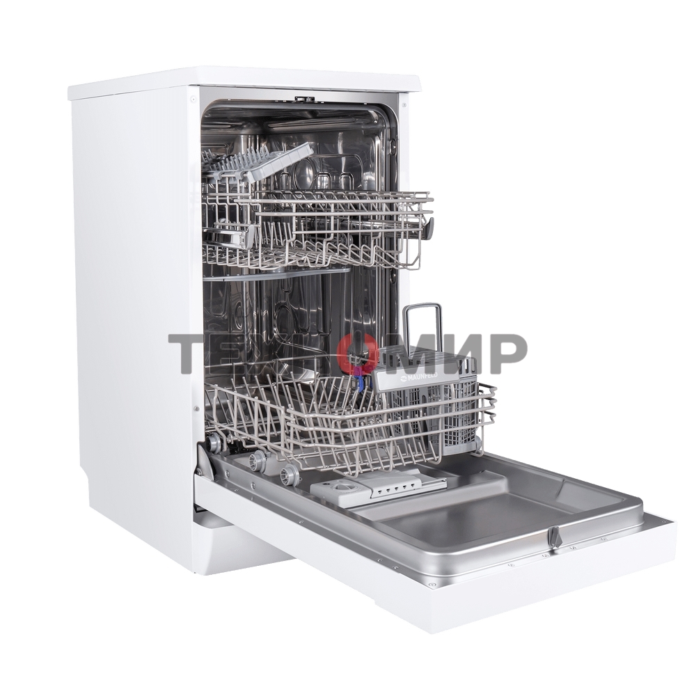 Посудомоечная машина Maunfeld MWF08S, белый, 44.8 см, 9 компл., 49 дБ, класс A+