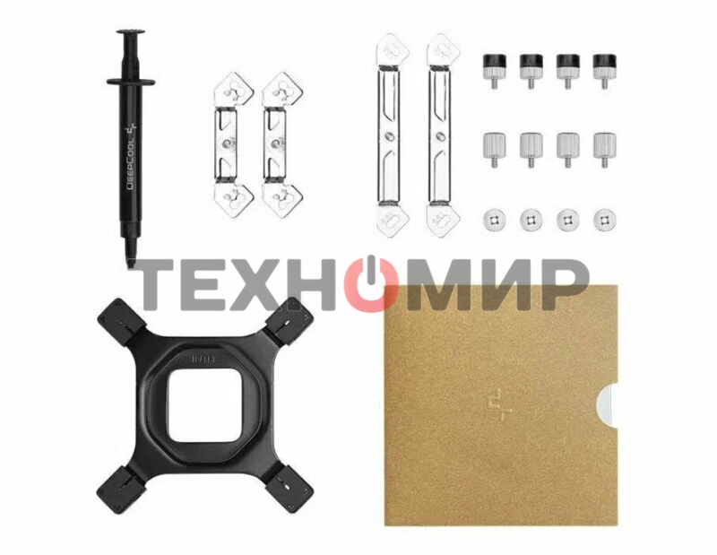 Кулер для процессора DEEPCOOL AN600 черный, 120 мм, алюминий, 1850 об/мин, 24.2 дБ, 4 pin, 180 Вт, 67 мм