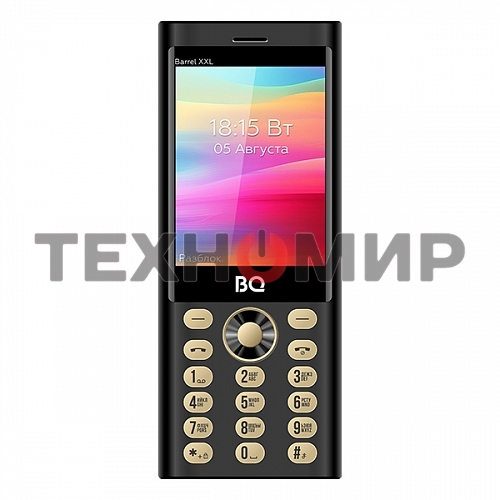 Мобильный телефон BQ 3598 Barrel XXL черный/золотистый