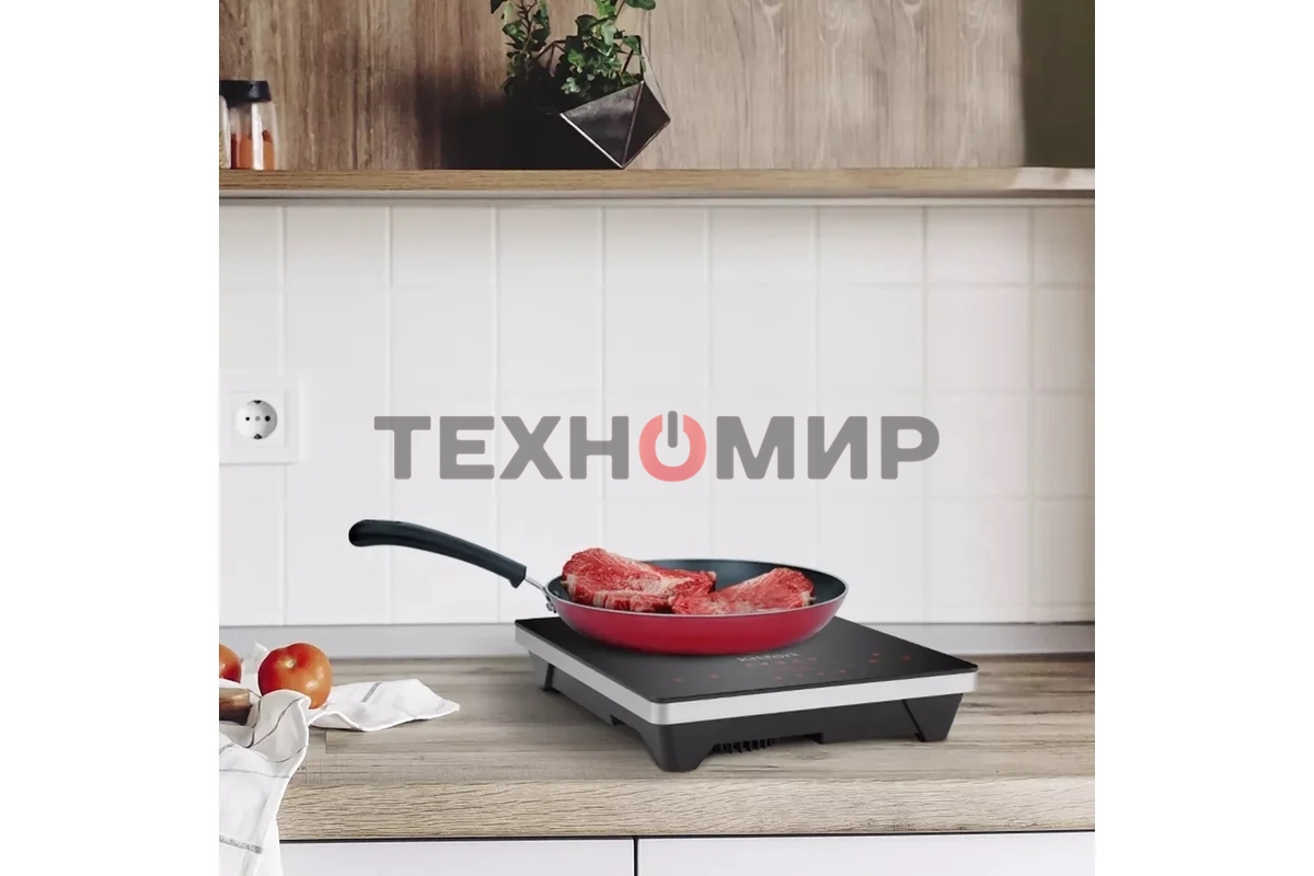 Плита настольная инфракрасная Kitfort КТ-153 черный/серебристый стеклокерамика