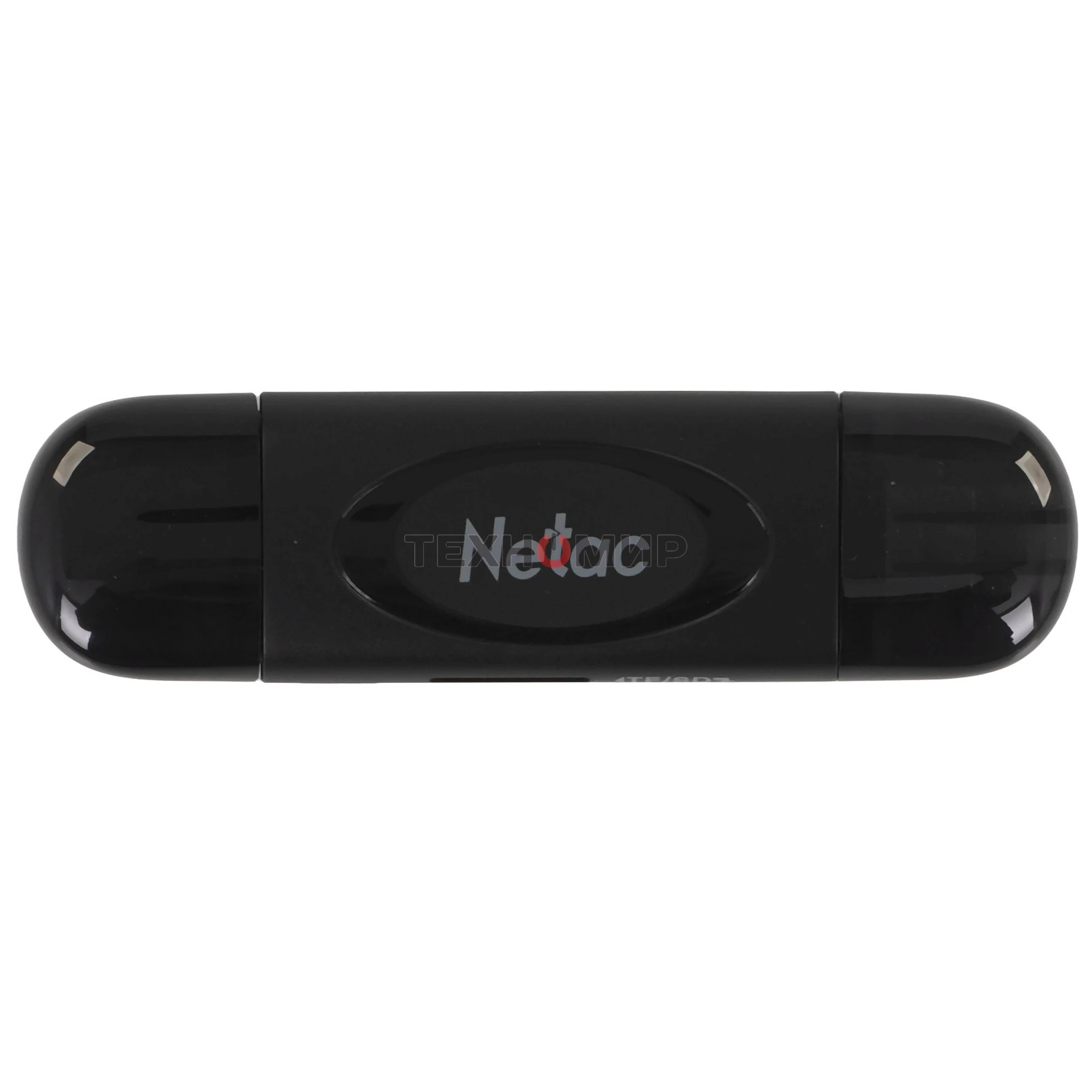 Кард-ридер Netac WK14/черный/SD/SDHC/SDXC/microSD/microSDHC/microSDXC/USB 3.0/USB Type-C/пластик